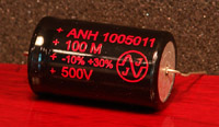 100 X 500 Volt Axial Cap