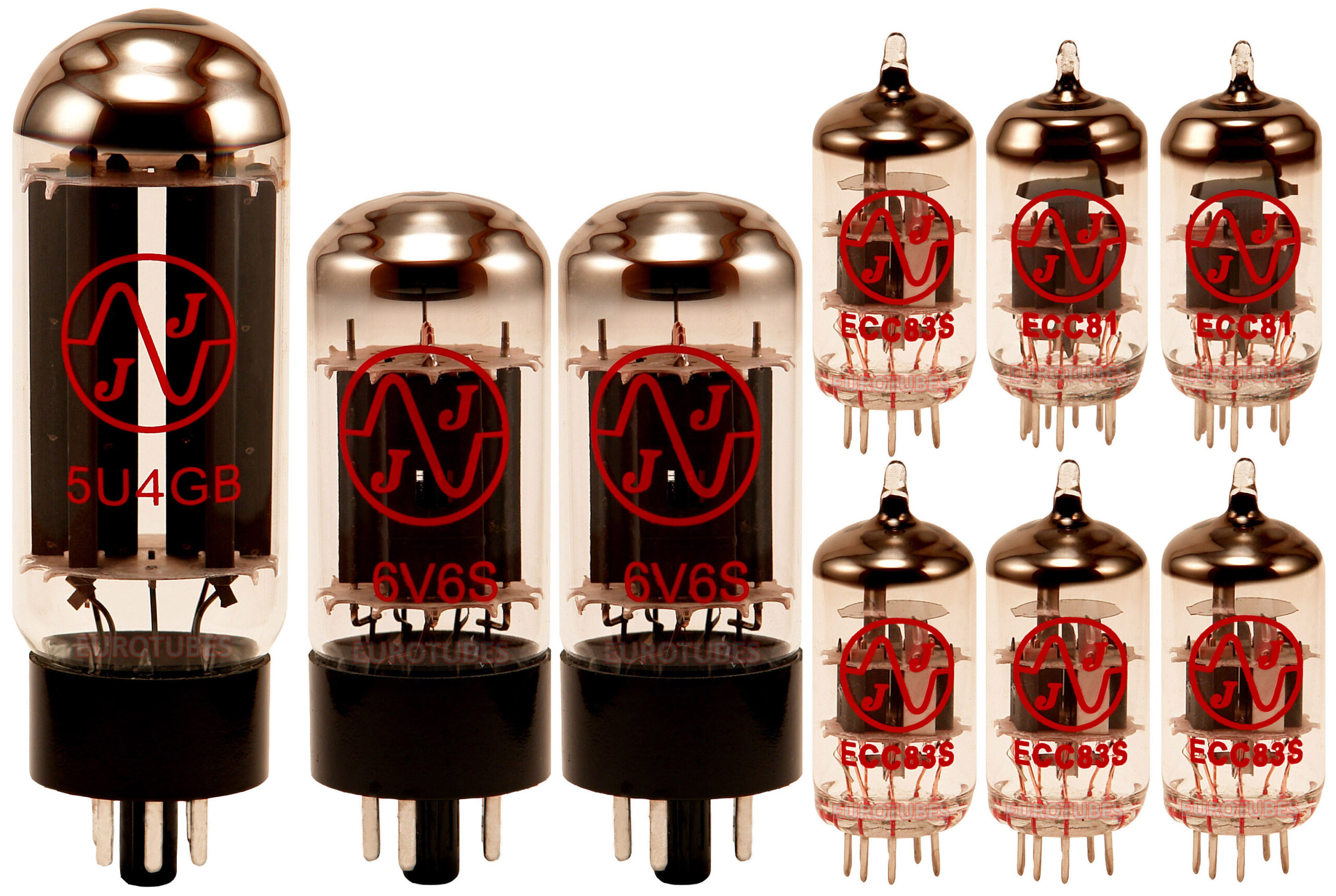 Fender Silverface Deluxe Reverb Retube Kits - Eurotubes