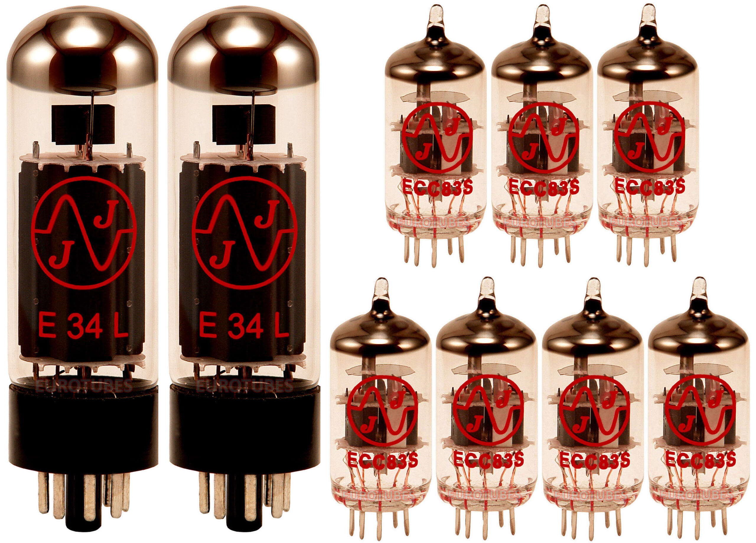 Bogner Shiva EL34 Retube Kits - Eurotubes