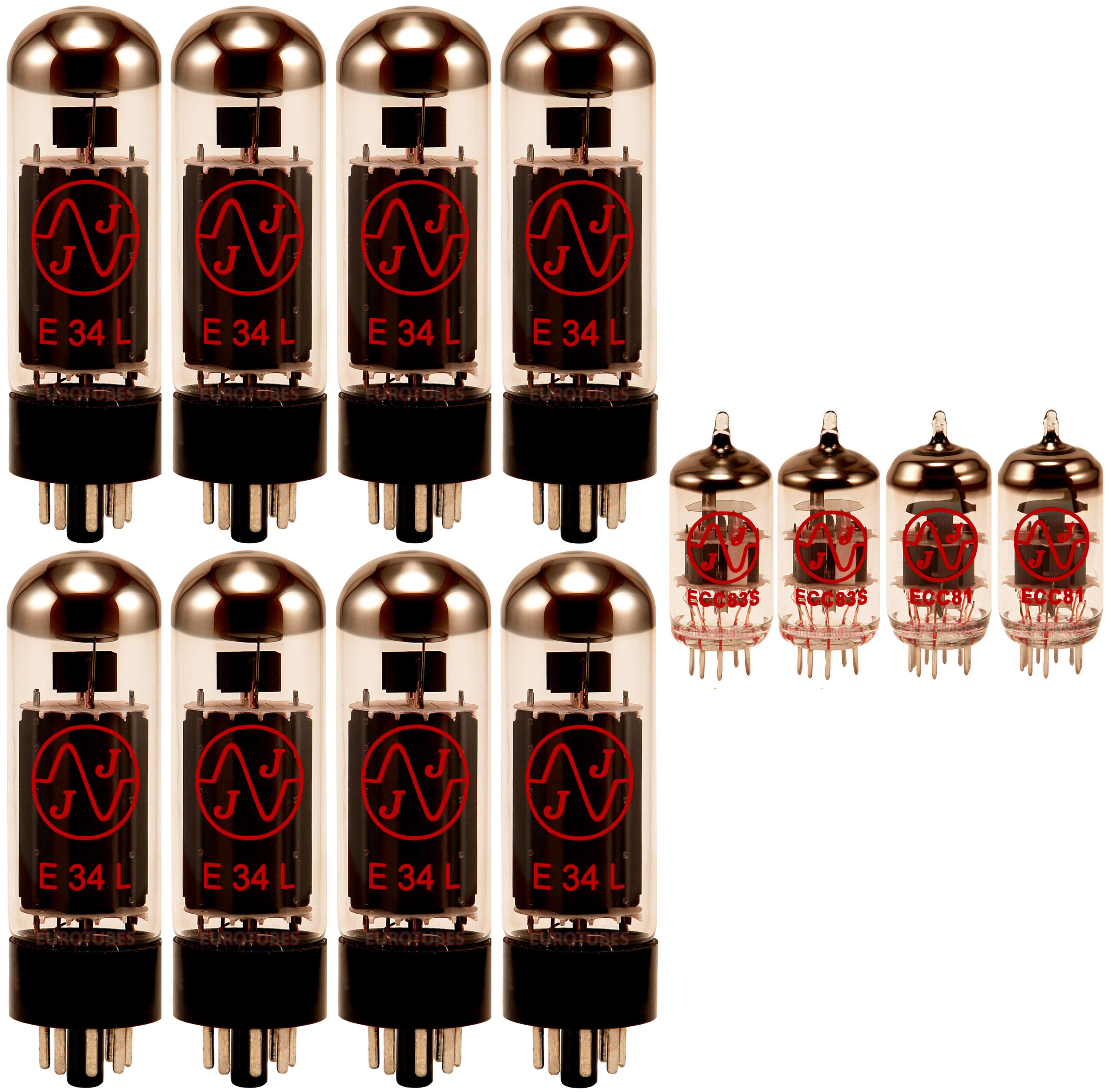 Marshall EL34 100/100 Power Amp Retube Kits - Eurotubes